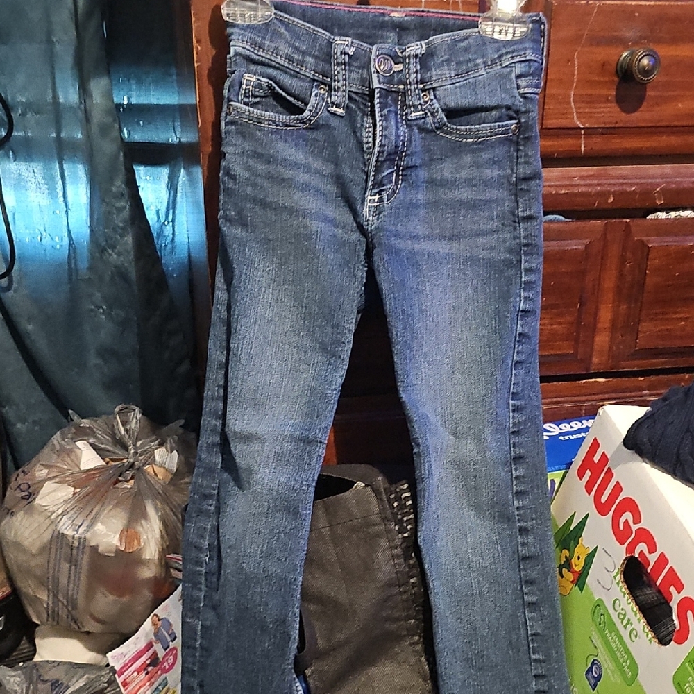 !!.                    Girls 6X Skinny  Blue Jeans